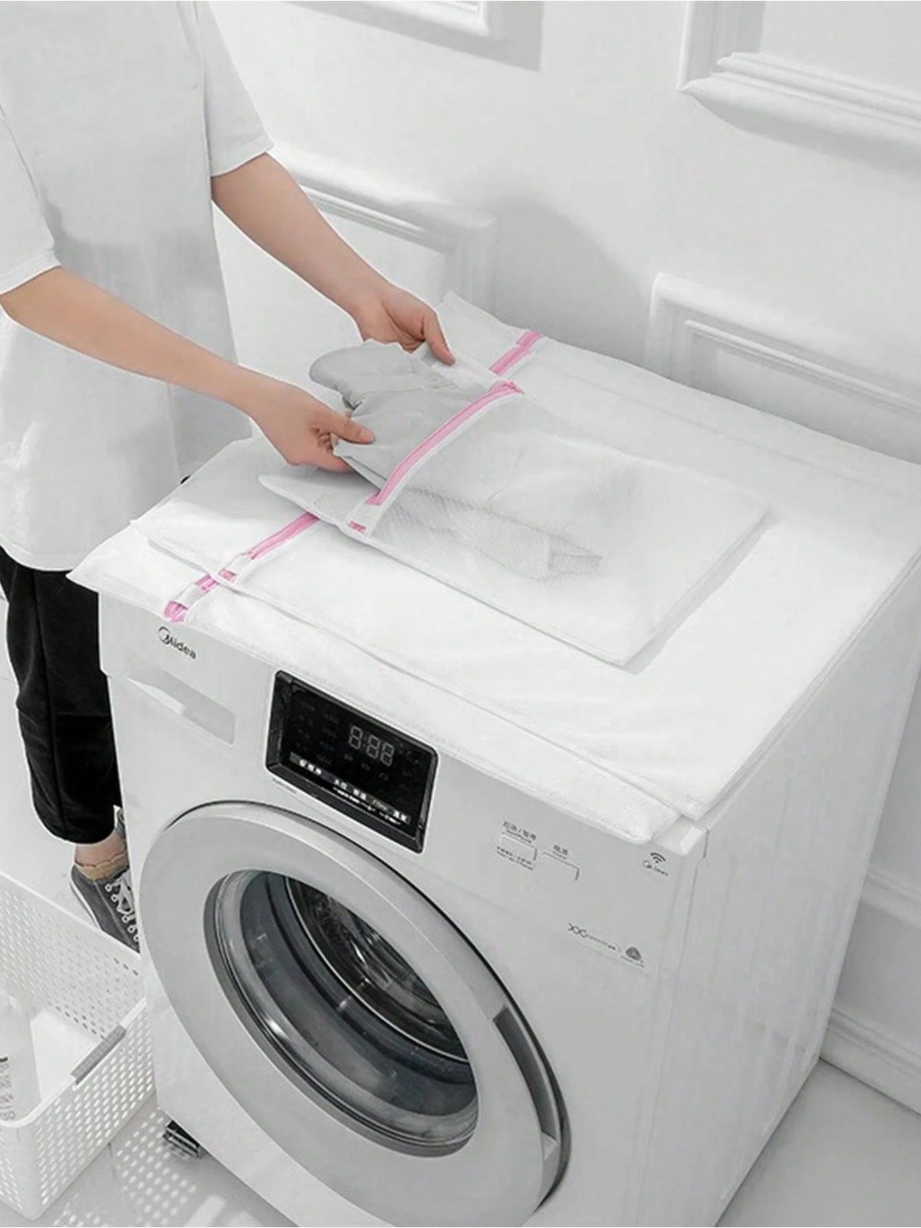 1Pc/3Pcs Laundry Mesh Bag – Large Washing Machine Bags for Delicates, Underwear & Summer Tops
