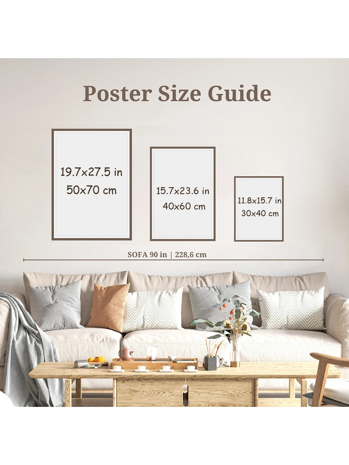 3-Piece Vintage Motivational Quote Wall Art Set – Grainy Gradient Aesthetic Canvas Prints (Unframed, Waterproof)