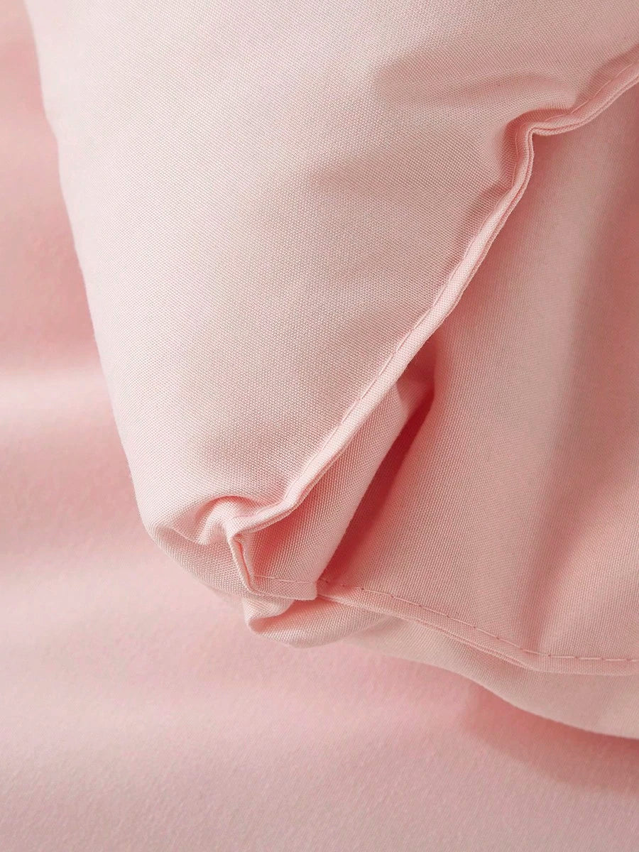 2/3-Piece Super Soft Pink Comforter Set – Queen Size Bedding for All Seasons