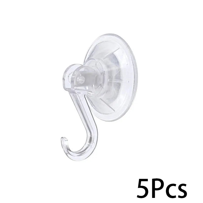 Suction Cup Hook, Transparent and Reusable Heavy-Duty Vacuum Suction Cup Hook, Glass Kitchen Supplies, Bathroom Towel Hook