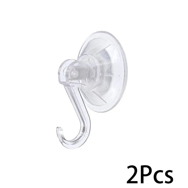 Suction Cup Hook, Transparent and Reusable Heavy-Duty Vacuum Suction Cup Hook, Glass Kitchen Supplies, Bathroom Towel Hook