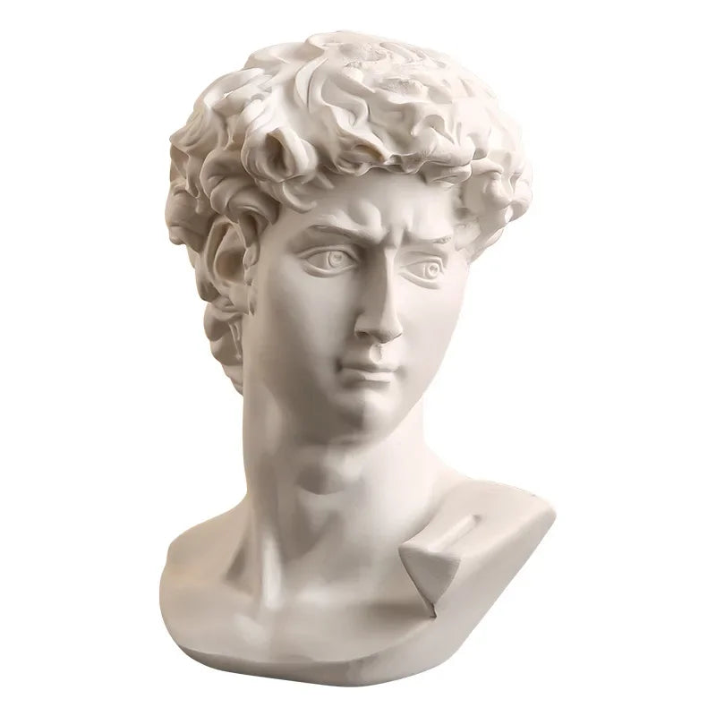 Mini Apollo Bust Statue – Greek God of Sunlight Resin Sculpture | Nordic Style Home Decor & Art Study Figurine