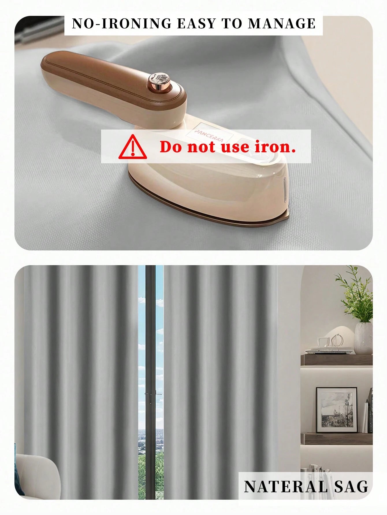 Blackout Thermal Curtain Panels – Insulated Grommet-Top Drapes for Living Room, Bedroom & More (1Pc/2Pcs)