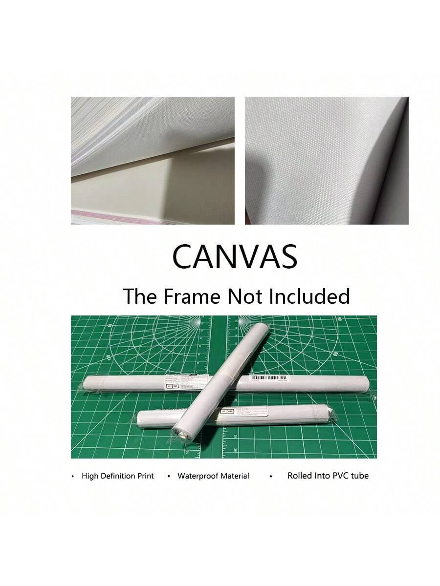 Preppy Leopard & Lucky 8 Ball Canvas Wall Art – Pink & Red Cheetah Prints (1/3Pcs, Unframed)