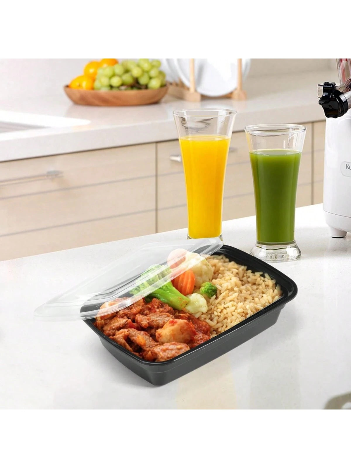 20-Pack 30.4oz Meal Prep Containers – Extra Large Microwave & Freezer Safe Bento Boxes with Lids