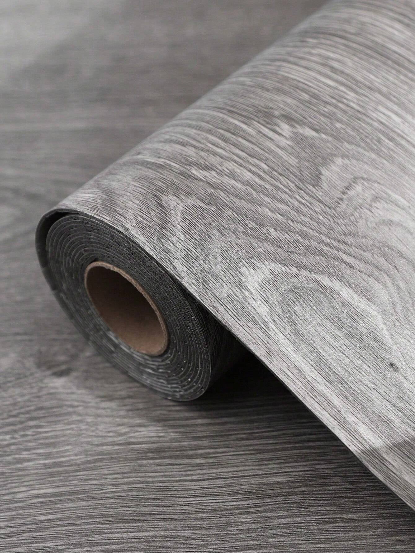 Peel & Stick Vinyl Flooring Roll – 300cm/118in Self-Adhesive Waterproof Wood Plank Floor Covering for Any Room