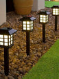 12PCS LED Solar Lawn Lights – Warm Light Pathway Lamps, Auto On/Off, Waterproof, Rust-Proof Outdoor Lighting for Garden, Landscape & Walkways