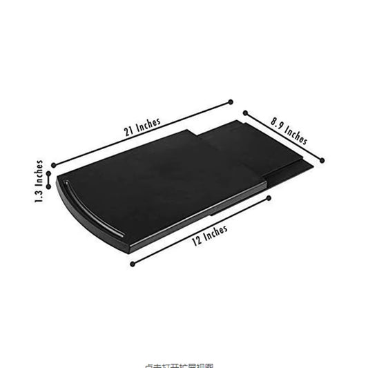 Sliding Appliance Tray with Wheels – ABS Rolling Mat for Coffee Makers, Air Fryers & Kitchen Countertop Storage