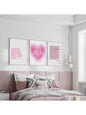 Modern Christian Scripture Wall Art – Pink Bible Verse Canvas Prints (Unframed, 1/3Pcs)