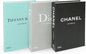 Chic Faux Book Set for Stylish Home Decor - Preppy Aesthetic Collection (Set of 3) (Orange, White, Balck)
