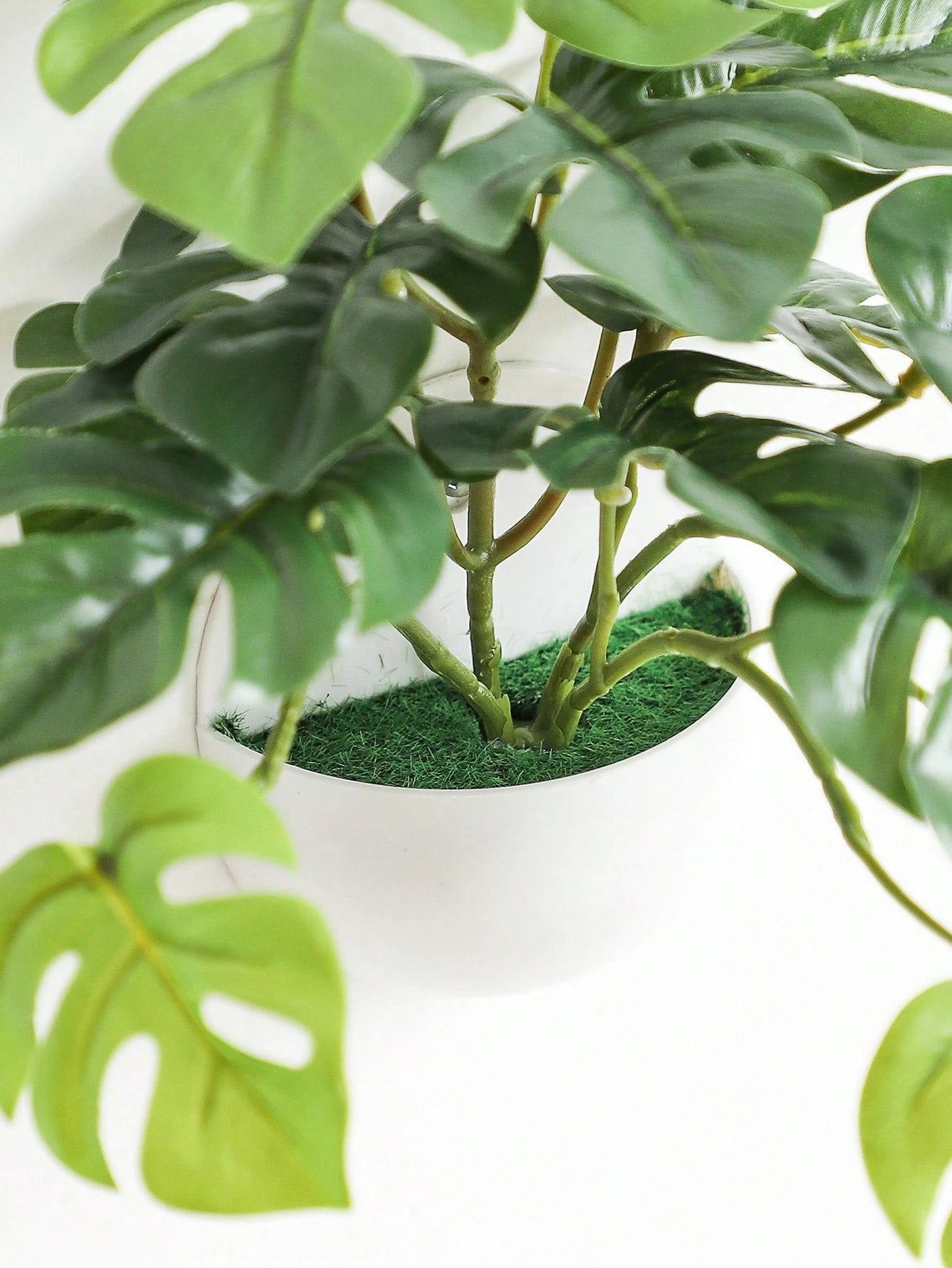 Artificial Hanging Ivy Plant with Half Pot – Faux Greenery for Home & Wall Decor