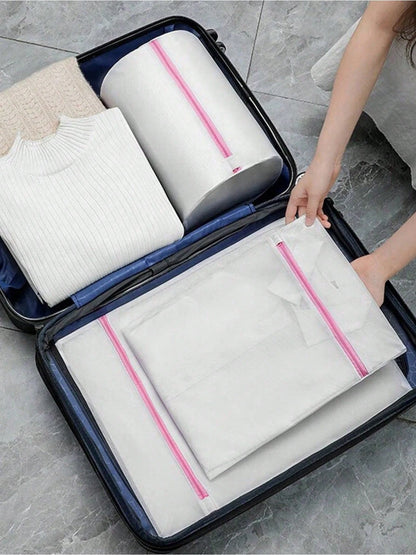 1Pc/3Pcs Laundry Mesh Bag – Large Washing Machine Bags for Delicates, Underwear & Summer Tops