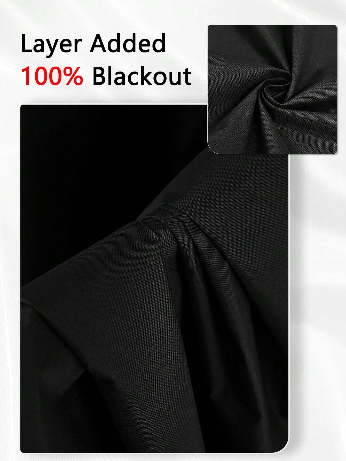 Blackout Thermal Curtain Panels – Insulated Grommet-Top Drapes for Living Room, Bedroom & More (1Pc/2Pcs)