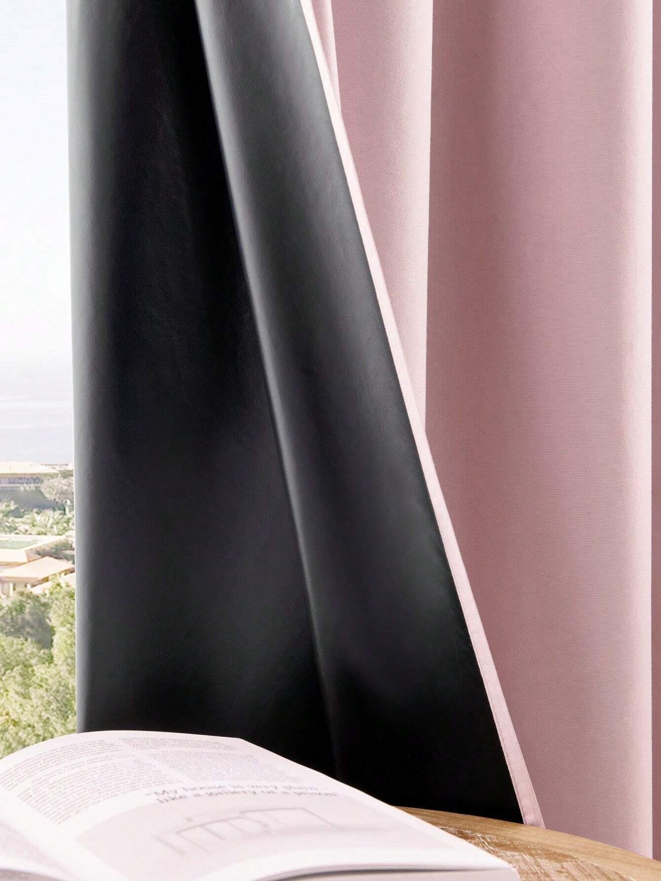 Blackout Curtain Panels – 2Pcs Pink Waterproof Grommet Top Drapes for Bedroom, Living Room & More