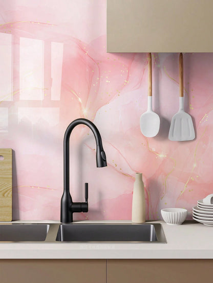 Waterproof Marble Wall Sticker Roll – Removable PVC Wallpaper for Bathroom, Toilet, Shower Room & Floor Renovation