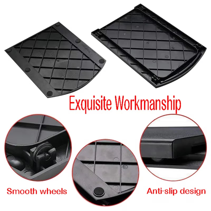 Sliding Appliance Tray with Wheels – ABS Rolling Mat for Coffee Makers, Air Fryers & Kitchen Countertop Storage
