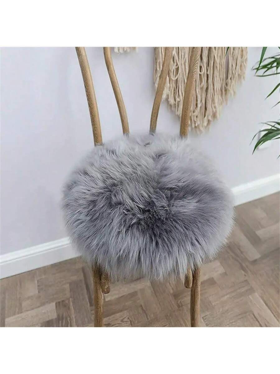 Fluffy Round Plush Carpet – Soft Long Shag Rug for Living Room & Home Decor, Machine Washable
