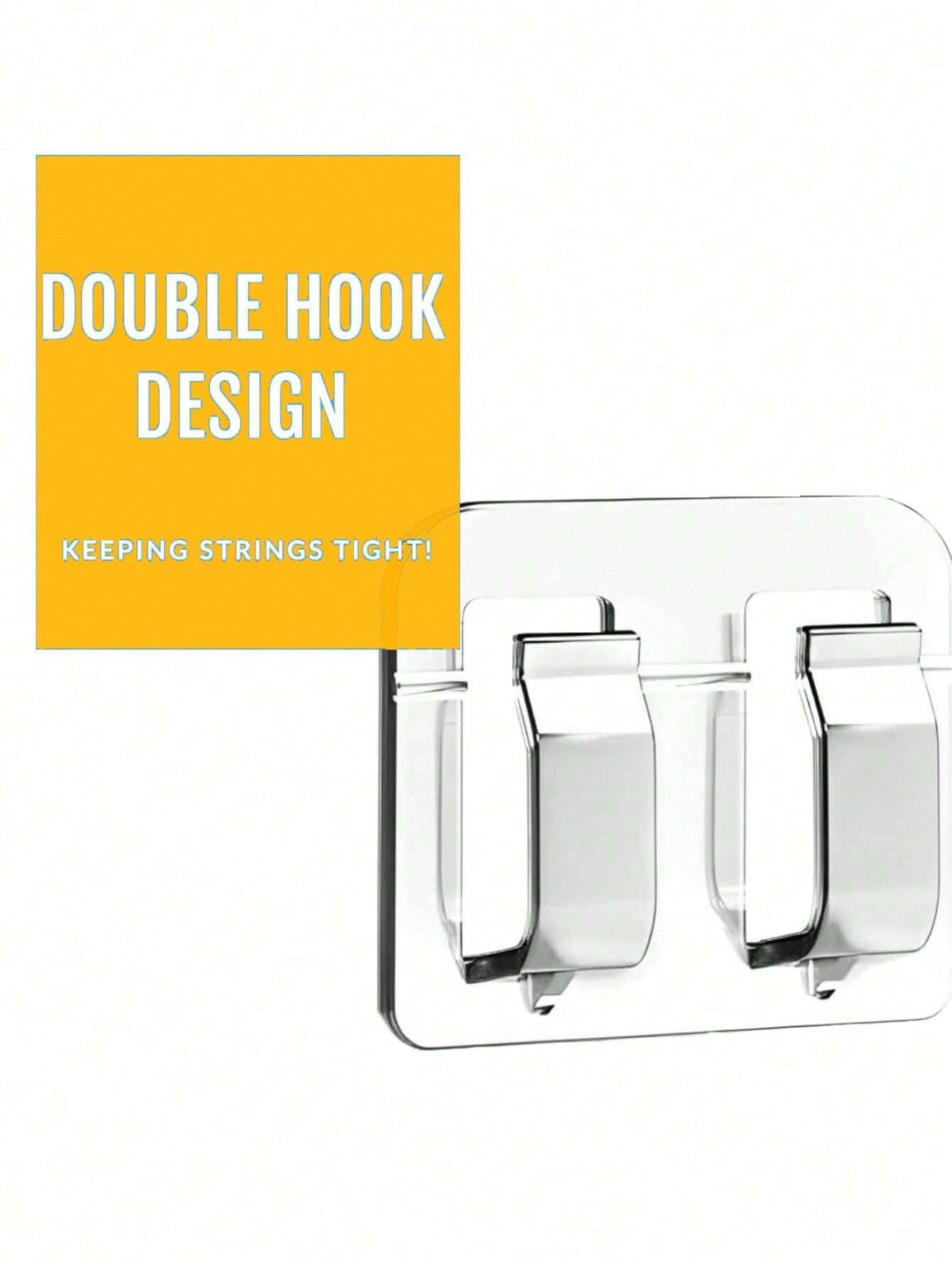 [10/20Pcs] Outdoor String Light Hooks with Adhesive – Waterproof & UV-Resistant Hanging Clips for Holiday Décor, Patio, Garden & Balcony