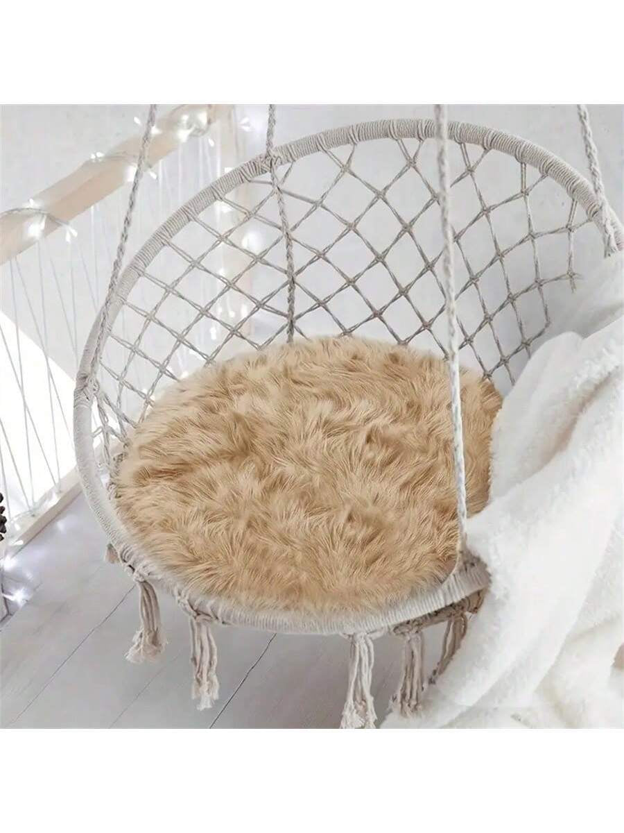 Fluffy Round Plush Carpet – Soft Long Shag Rug for Living Room & Home Decor, Machine Washable