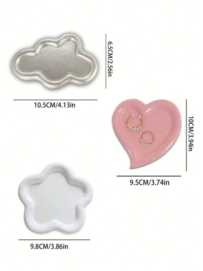 Flower-Shaped Jewelry Tray – Decorative Organizer for Rings, Trinkets & Small Items