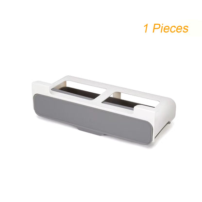Under-Shelf Spice Rack Drawer – Self-Adhesive Pull-Out Organizer for Kitchen Seasoning Bottles