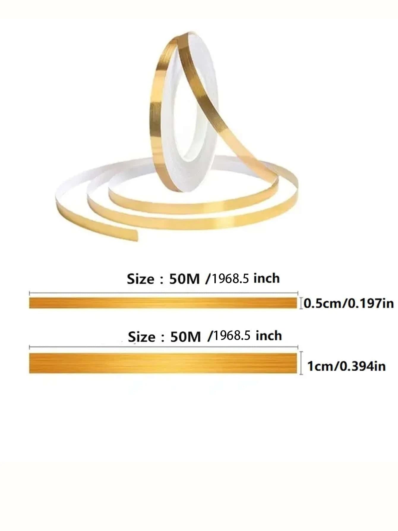 Self-Adhesive Waterproof Caulk Strip – 50M Anti-Mold & Oil-Proof PET Sealant Tape for Floors, Walls & Home Decor