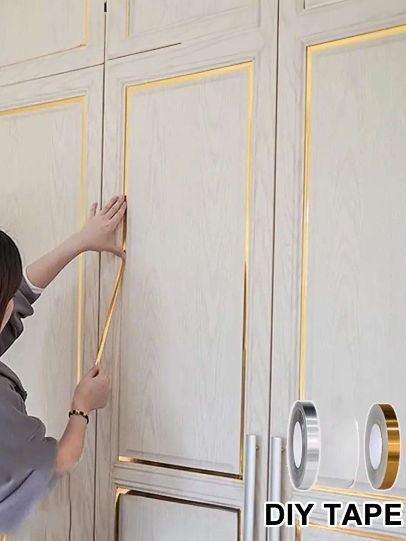 Self-Adhesive Waterproof Caulk Strip – 50M Anti-Mold & Oil-Proof PET Sealant Tape for Floors, Walls & Home Decor