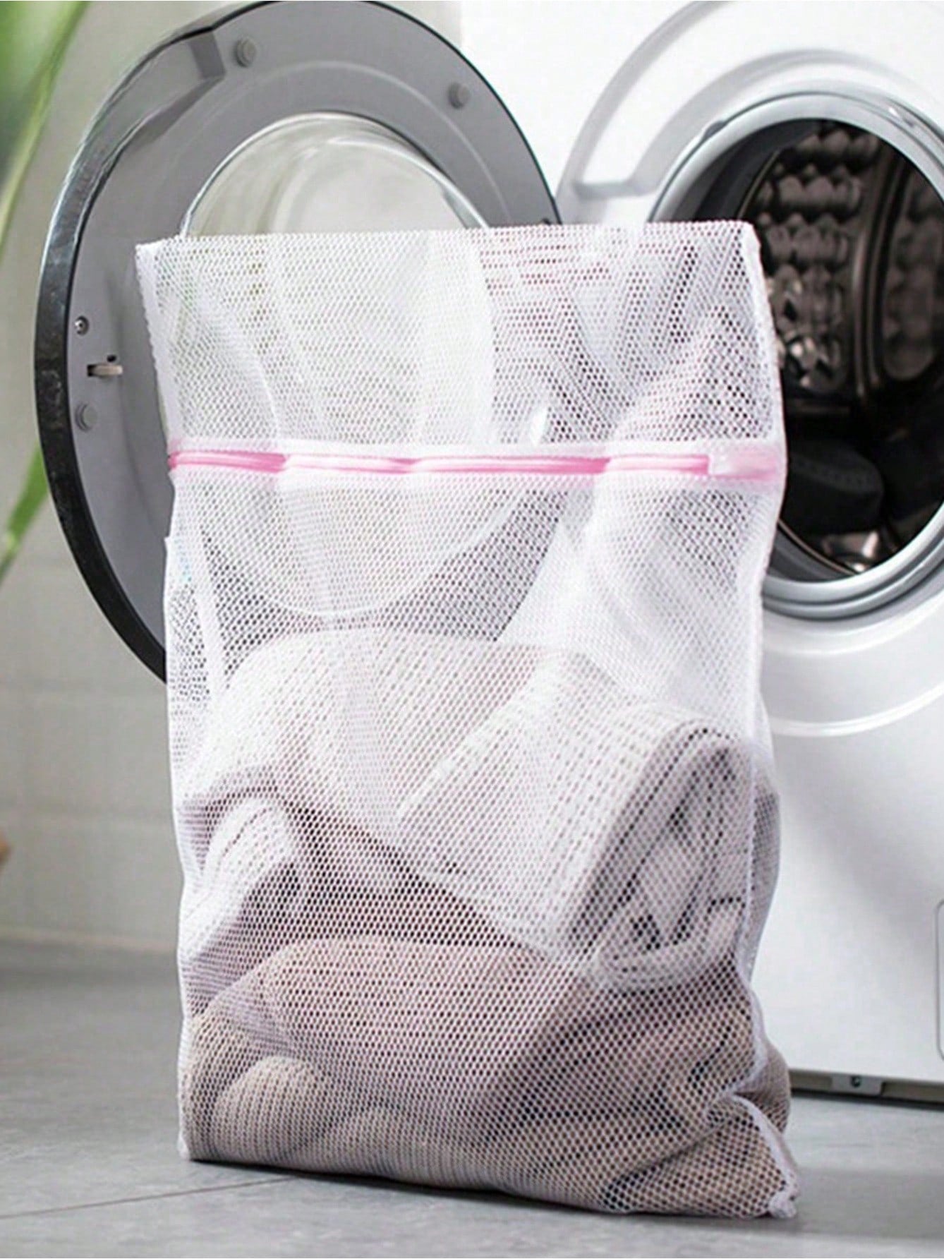 1Pc/3Pcs Laundry Mesh Bag – Large Washing Machine Bags for Delicates, Underwear & Summer Tops