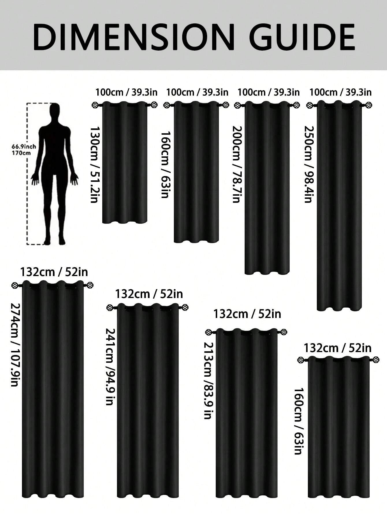Blackout Thermal Curtain Panels – Insulated Grommet-Top Drapes for Living Room, Bedroom & More (1Pc/2Pcs)