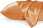 Satin Pillowcases – Queen Size Set of 2, Silk-Like Cooling Pillow Covers for Hair & Skin, Silver Grey (20x30")