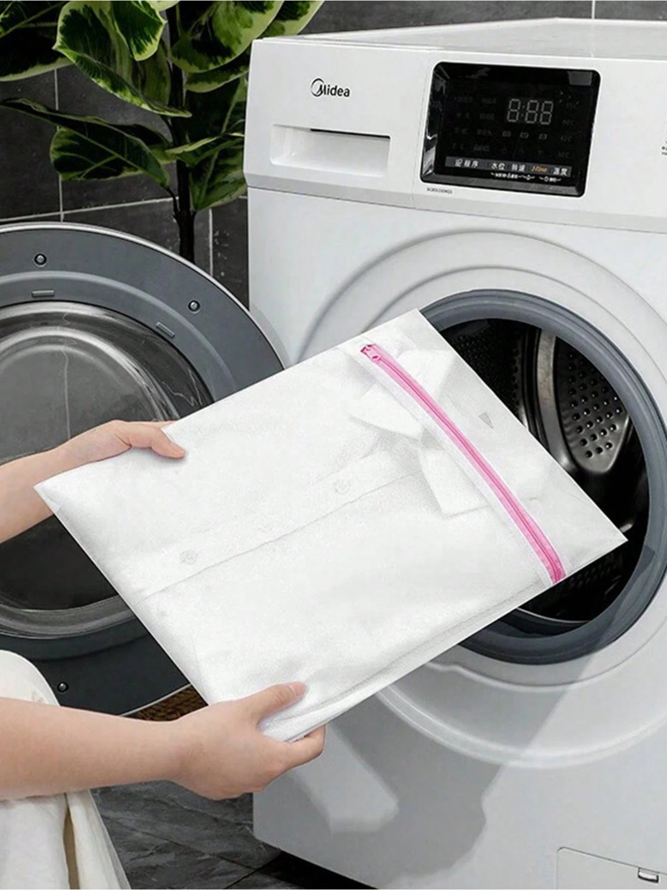 1Pc/3Pcs Laundry Mesh Bag – Large Washing Machine Bags for Delicates, Underwear & Summer Tops