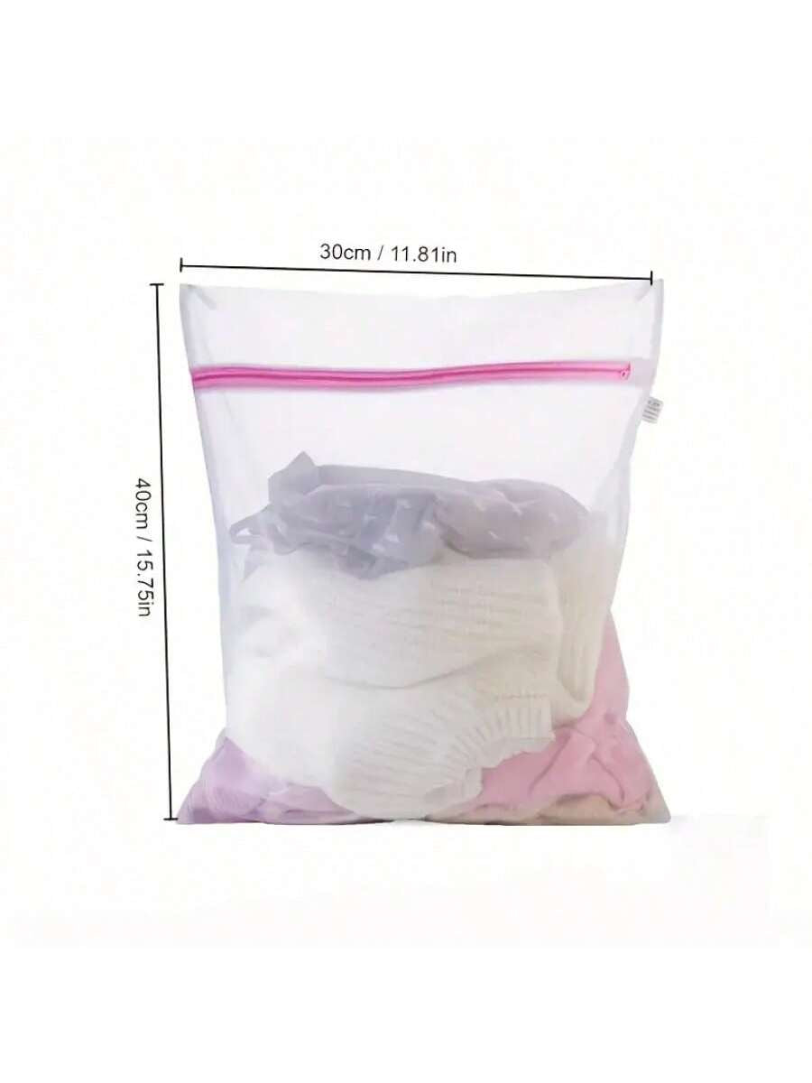 1Pc/3Pcs Laundry Mesh Bag – Large Washing Machine Bags for Delicates, Underwear & Summer Tops