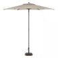7.5 Ft. Riverbed Tan Steel Market Patio Umbrella – Fade-Resistant Outdoor Shade with Manual Lift