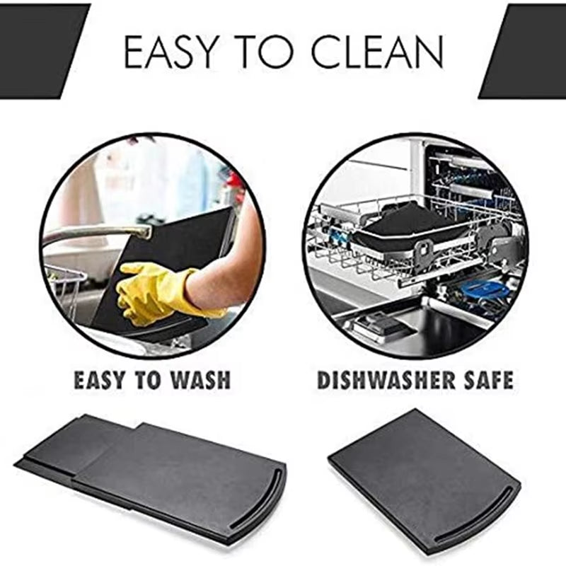 Sliding Appliance Tray with Wheels – ABS Rolling Mat for Coffee Makers, Air Fryers & Kitchen Countertop Storage