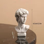 Mini Apollo Bust Statue – Greek God of Sunlight Resin Sculpture | Nordic Style Home Decor & Art Study Figurine