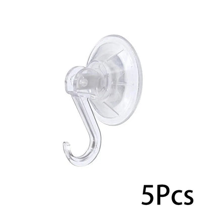 Suction Cup Hook, Transparent and Reusable Heavy-Duty Vacuum Suction Cup Hook, Glass Kitchen Supplies, Bathroom Towel Hook