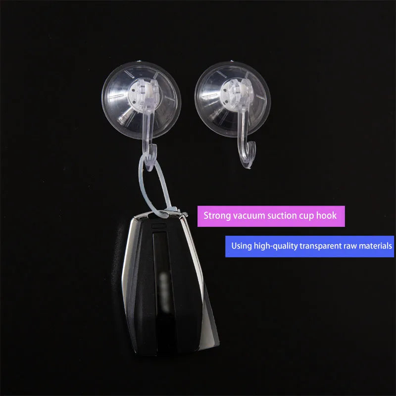 Suction Cup Hook, Transparent and Reusable Heavy-Duty Vacuum Suction Cup Hook, Glass Kitchen Supplies, Bathroom Towel Hook