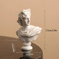 Mini Apollo Bust Statue – Greek God of Sunlight Resin Sculpture | Nordic Style Home Decor & Art Study Figurine