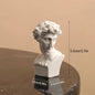 Mini Apollo Bust Statue – Greek God of Sunlight Resin Sculpture | Nordic Style Home Decor & Art Study Figurine