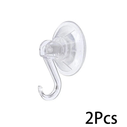 Suction Cup Hook, Transparent and Reusable Heavy-Duty Vacuum Suction Cup Hook, Glass Kitchen Supplies, Bathroom Towel Hook
