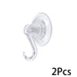 Suction Cup Hook, Transparent and Reusable Heavy-Duty Vacuum Suction Cup Hook, Glass Kitchen Supplies, Bathroom Towel Hook