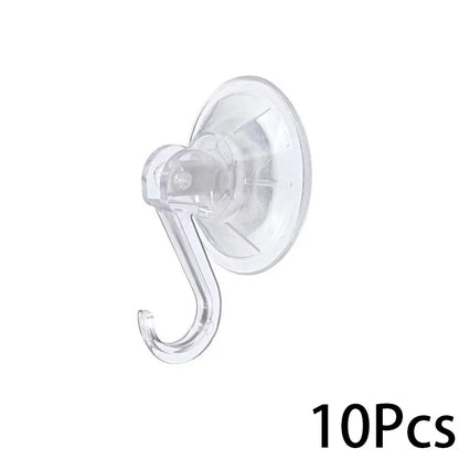 Suction Cup Hook, Transparent and Reusable Heavy-Duty Vacuum Suction Cup Hook, Glass Kitchen Supplies, Bathroom Towel Hook