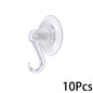 Suction Cup Hook, Transparent and Reusable Heavy-Duty Vacuum Suction Cup Hook, Glass Kitchen Supplies, Bathroom Towel Hook