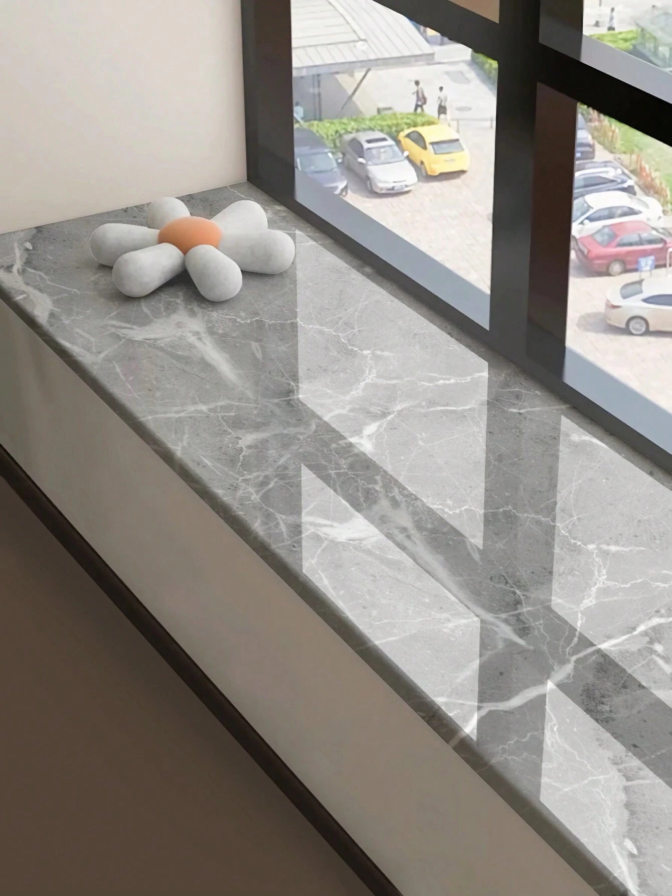 Waterproof Marble Wall Sticker Roll – Removable PVC Wallpaper for Bathroom, Toilet, Shower Room & Floor Renovation