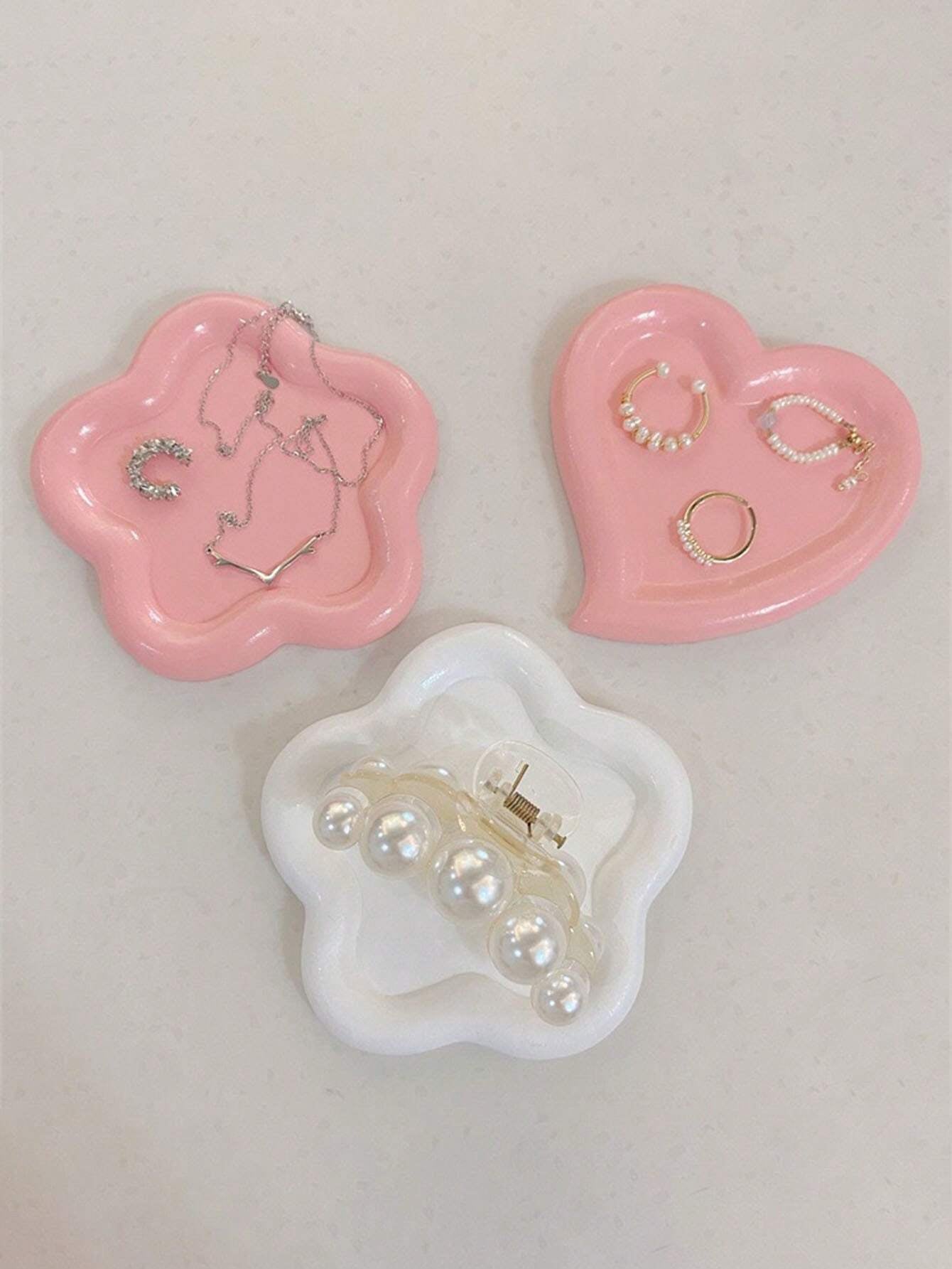 Flower-Shaped Jewelry Tray – Decorative Organizer for Rings, Trinkets & Small Items