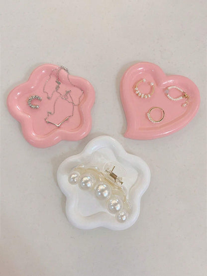 Flower-Shaped Jewelry Tray – Decorative Organizer for Rings, Trinkets & Small Items