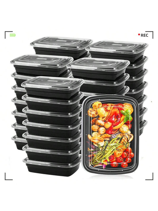 20-Pack 30.4oz Meal Prep Containers – Extra Large Microwave & Freezer Safe Bento Boxes with Lids
