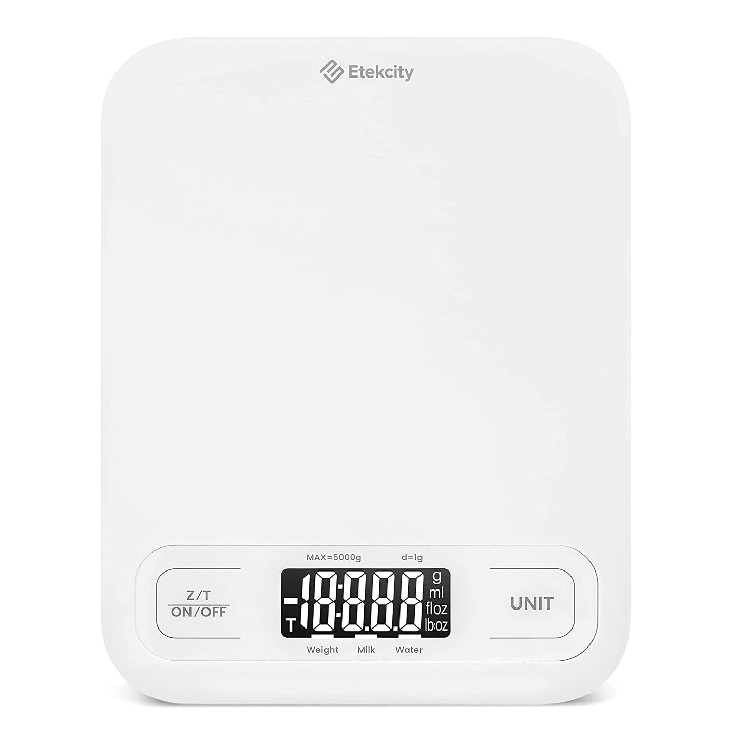 Digital Food Kitchen Scale – Stainless Steel with LCD Display, 5-Unit Modes, Tare Function & Batteries Included (11lb Capacity)