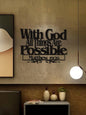 Inspirational Metal Wall Art – 17.7"x12.6" Black Bible Scripture Wall Hanging for Home, Office, or Bedroom Decor