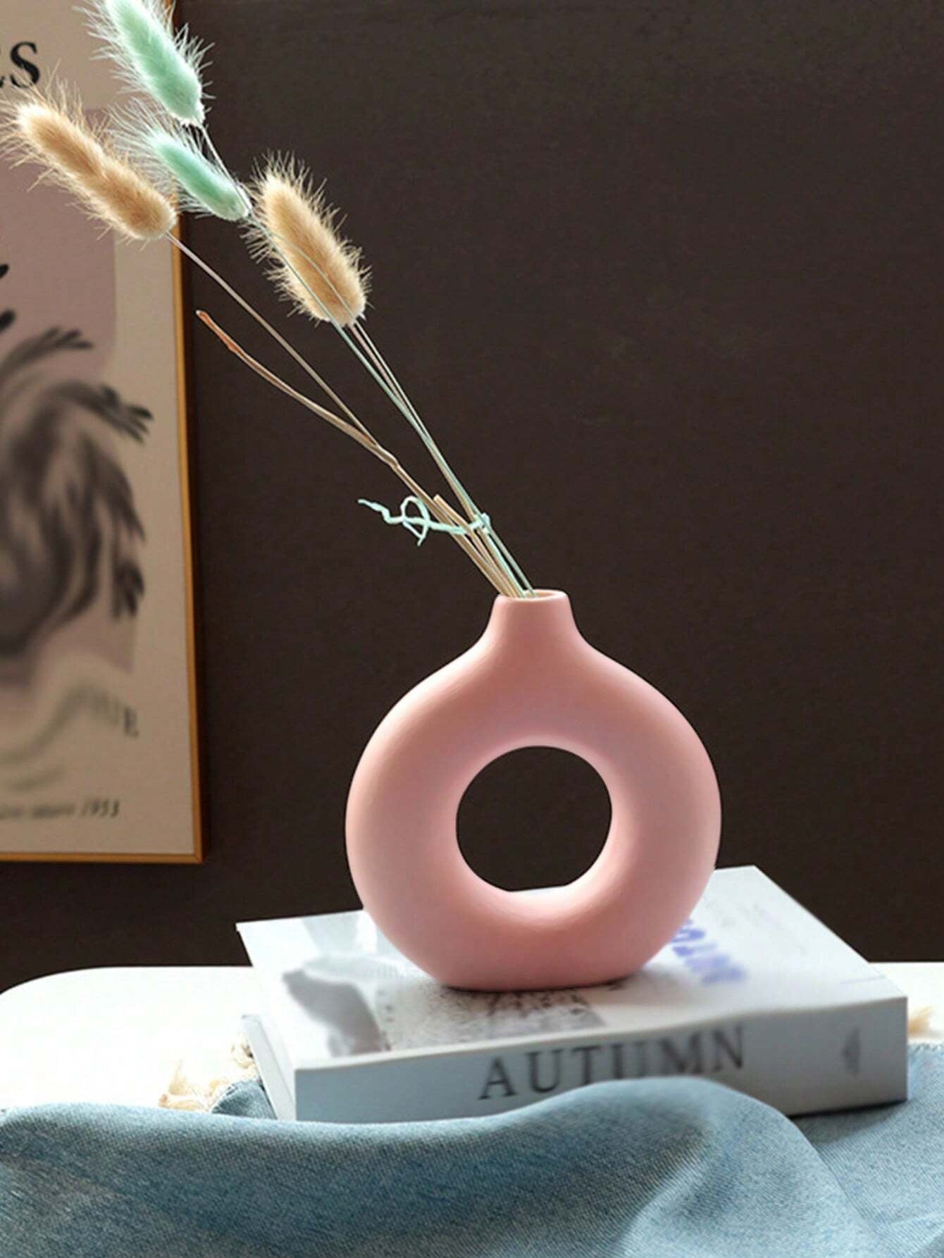 Elegant Pink Decorative Vase – Cute & Durable Gift for Bedroom or Living Room